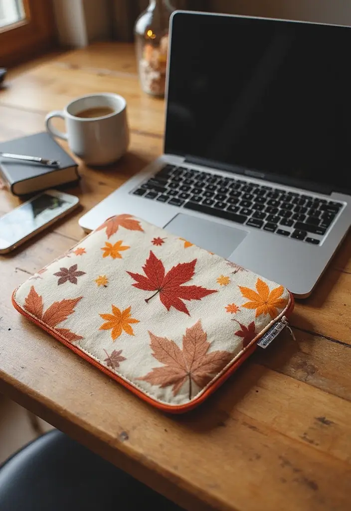 25 Fall Office Decor Ideas That Feel Warm and Seasonal 12 25 Fall Office Decor Ideas That Feel Warm and Seasonal - 12. Autumn-Inspired Tech Accessories