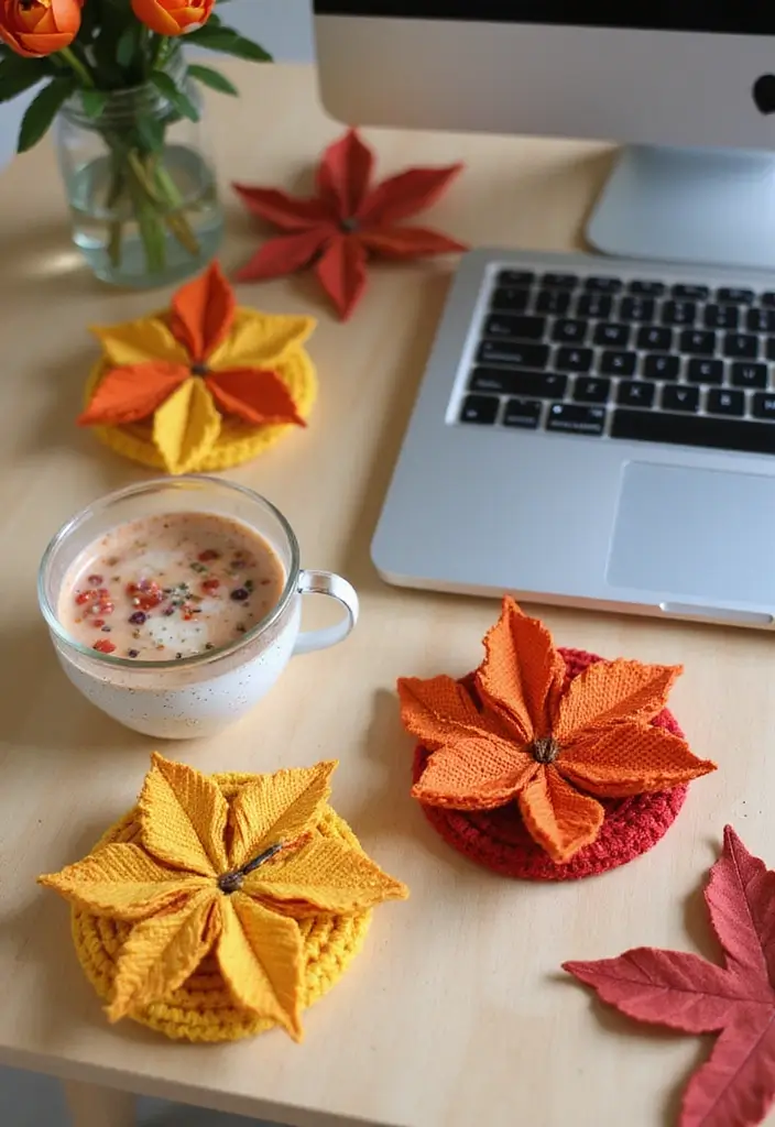 25 Fall Office Decor Ideas That Feel Warm and Seasonal 13 25 Fall Office Decor Ideas That Feel Warm and Seasonal - 13. Handmade Crafts