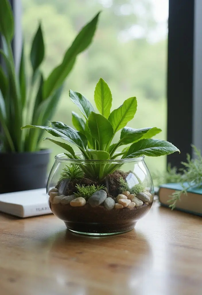 25 Fall Office Decor Ideas That Feel Warm and Seasonal 19 25 Fall Office Decor Ideas That Feel Warm and Seasonal - 19. Terrariums or Mini Gardens