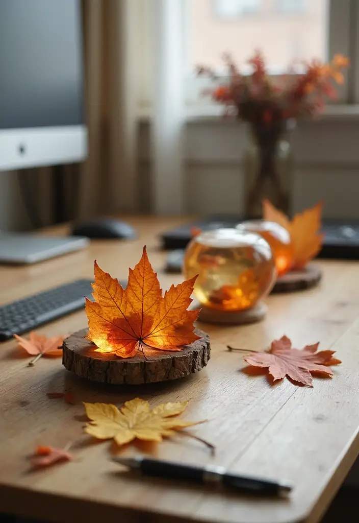 25 Fall Office Decor Ideas That Feel Warm and Seasonal 20 25 Fall Office Decor Ideas That Feel Warm and Seasonal - 20. Autumn-themed Paperweights