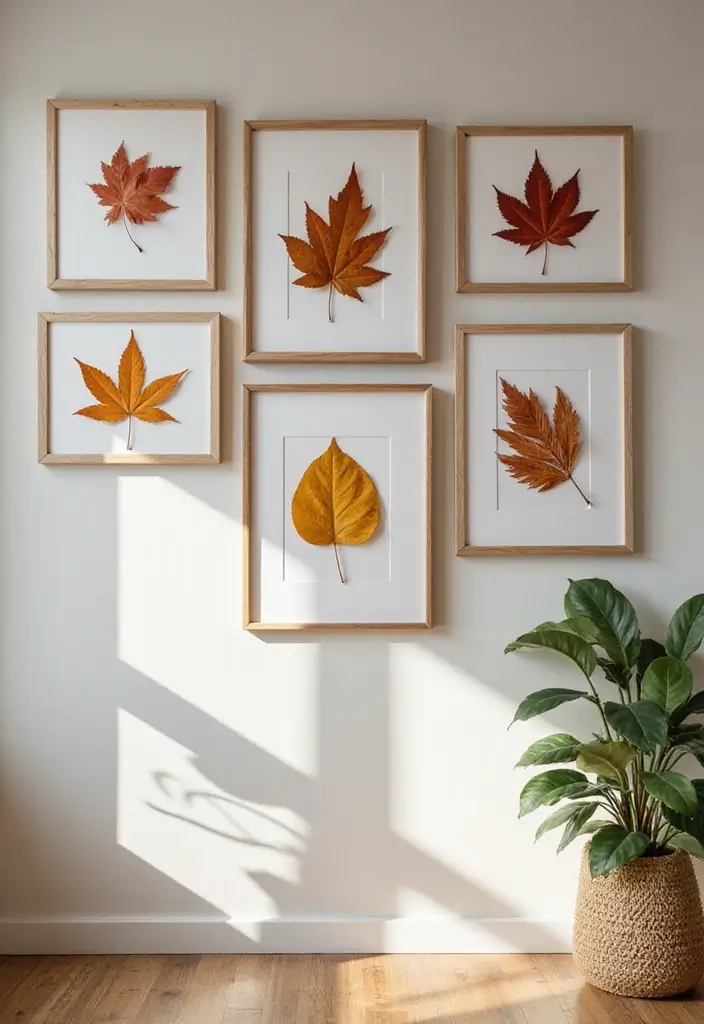 25 Fall Office Decor Ideas That Feel Warm and Seasonal 4 25 Fall Office Decor Ideas That Feel Warm and Seasonal - 4. Seasonal Wall Art
