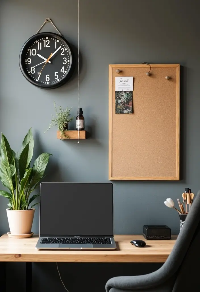 25 Man Cave Office Ideas That Feel Bold and Unique - 12. Functional Wall Art