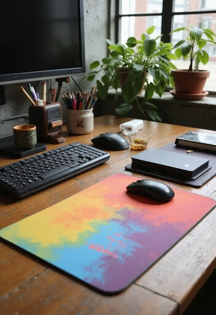 25 Man Cave Office Ideas That Feel Bold and Unique - 14. Customized Desk Accessories