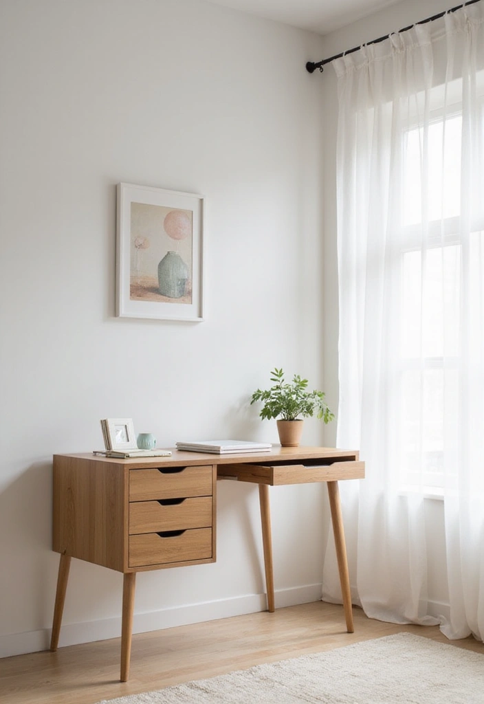 25 Office Nook Ideas That Fit in the Smallest Spaces - 2. Floating Desks for a Minimal Look