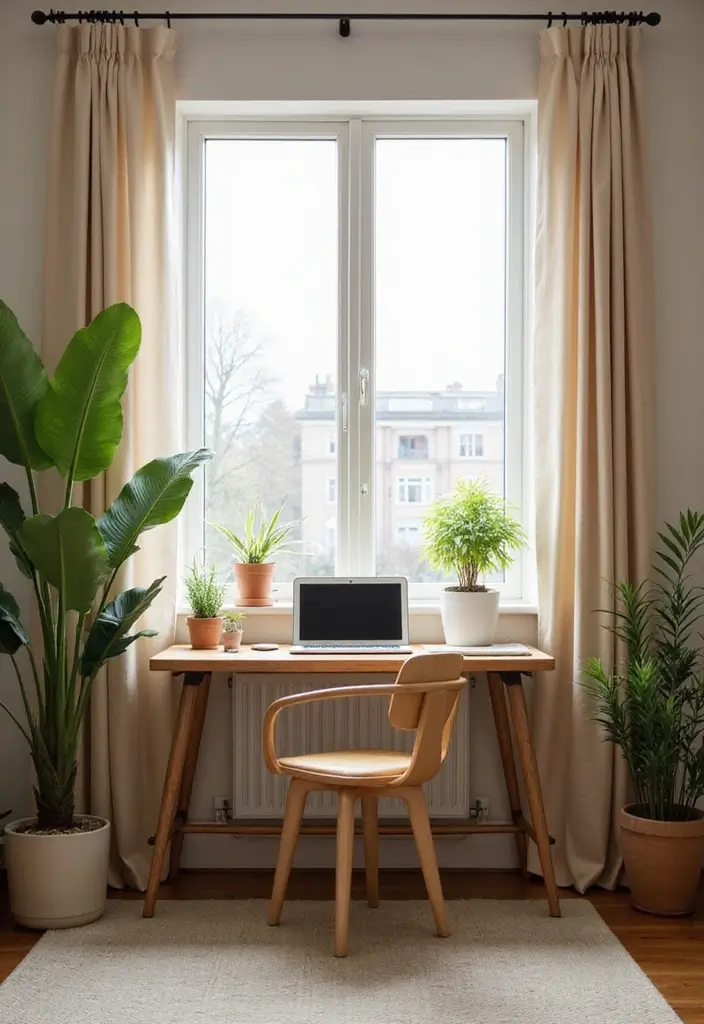 25 Office Nook Ideas That Fit in the Smallest Spaces - 5. Desk Under a Window
