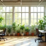 25 Office with Plants Inspirations That Bring Fresh Energy