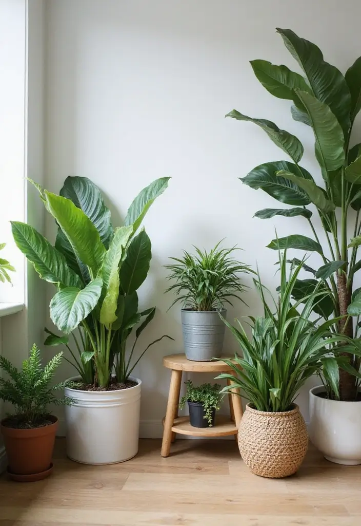 25 Office with Plants Inspirations That Bring Fresh Energy - 7. Plants for Air Quality