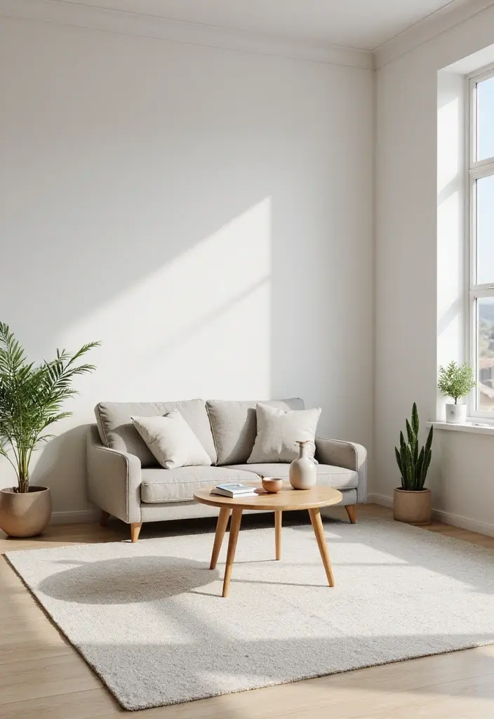 25 Small Office with Couch Setups That Feel Relaxed - 1. Modern Minimalist Retreat