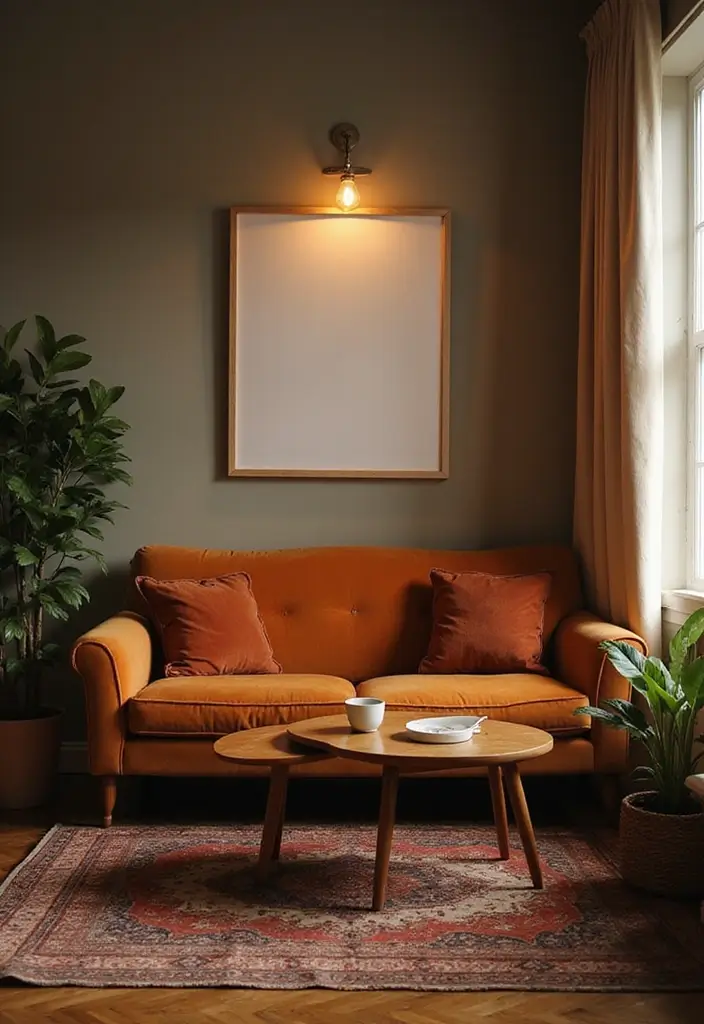 25 Small Office with Couch Setups That Feel Relaxed - 16. Cozy Coffee Corner