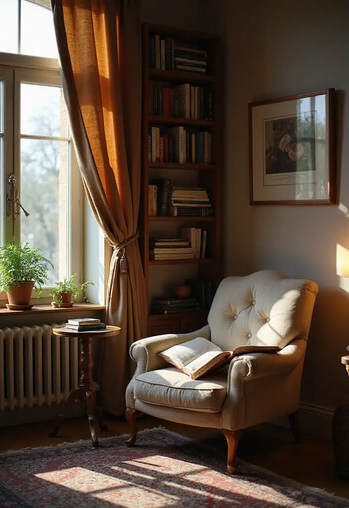 27 Living Room Office Combos That Actually Work - 10. Cozy Reading Nook