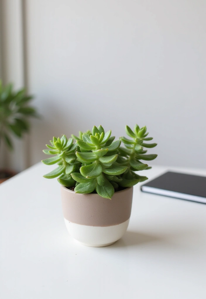 27 Office Desk Decor Ideas That Show Your Personality 1 27 Office Desk Decor Ideas That Show Your Personality - 1. Succulent Centerpiece
