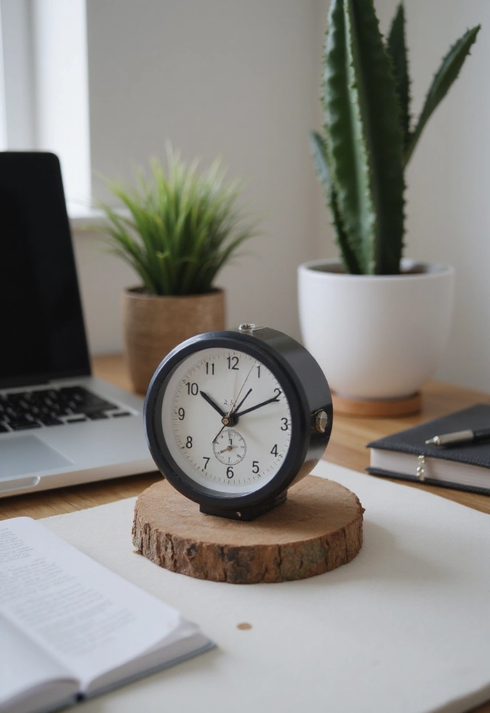 27 Office Desk Decor Ideas That Show Your Personality 10 27 Office Desk Decor Ideas That Show Your Personality - 10. Unique Desk Clock
