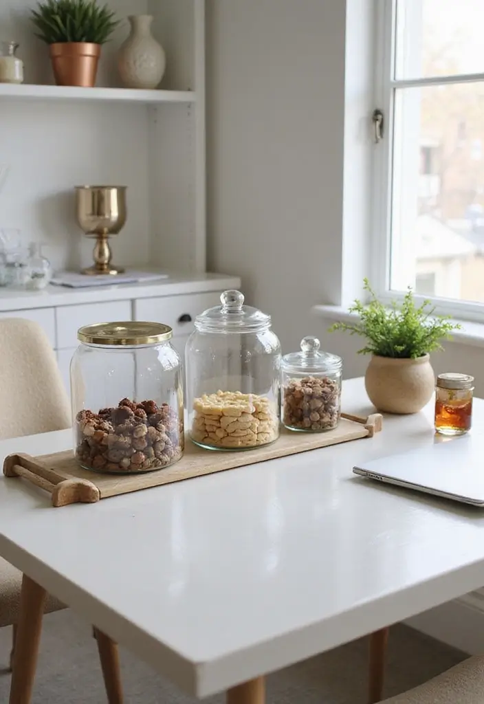 27 Office Desk Decor Ideas That Show Your Personality 14 27 Office Desk Decor Ideas That Show Your Personality - 14. Elegant Glassware