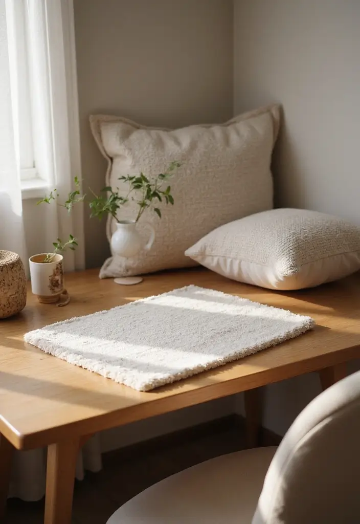 27 Office Desk Decor Ideas That Show Your Personality 8 27 Office Desk Decor Ideas That Show Your Personality - 8. Cozy Textiles