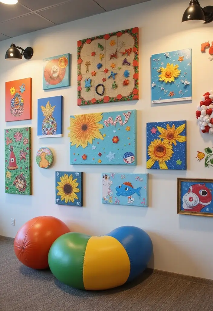 27 Office Playroom Combo Ideas That Parents Will Love 25 27 Office Playroom Combo Ideas That Parents Will Love - 25. Activity Wall for Kids