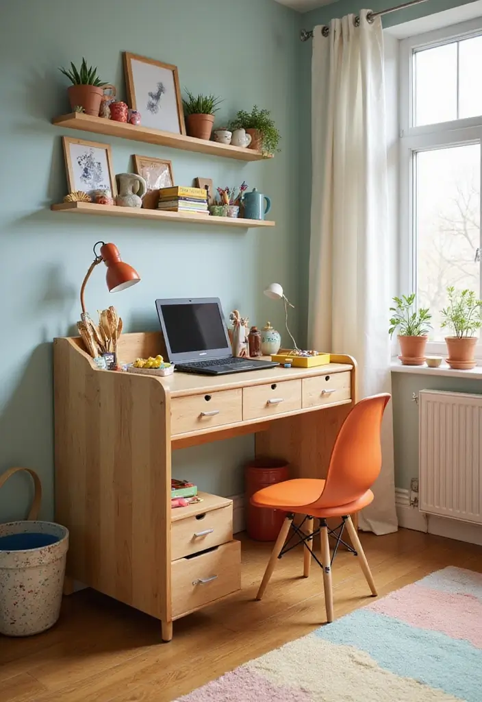 27 Office Playroom Combo Ideas That Parents Will Love 3 27 Office Playroom Combo Ideas That Parents Will Love - 3. Desk and Play Zone Combo