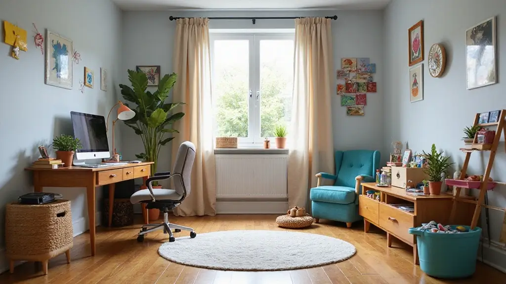 27 Office Playroom Combo Ideas That Parents Will Love
