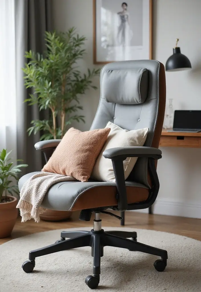 28 Cozy Office Ideas That Make Work Feel Relaxing 2 28 Cozy Office Ideas That Make Work Feel Relaxing - 2. A Comfy Chair is Essential