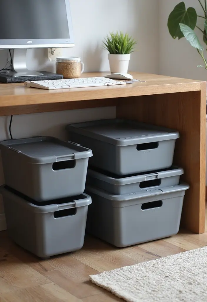 28 Office Desk Organization Ideas That Save Time 15 28 Office Desk Organization Ideas That Save Time - 15. Utilize the Under-Desk Space