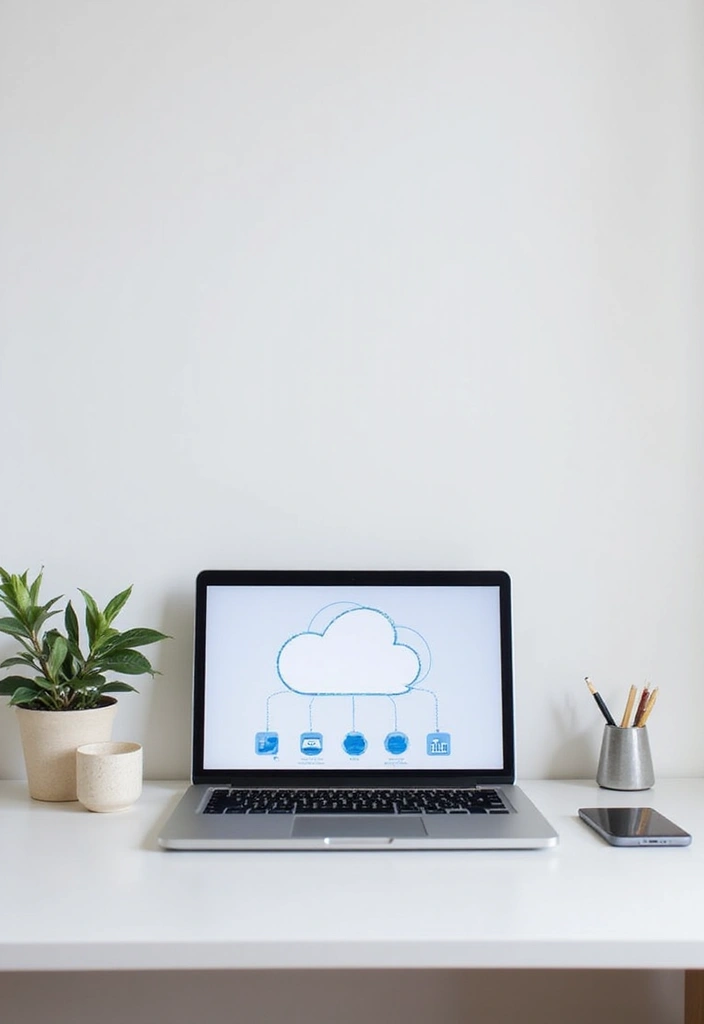 28 Office Desk Organization Ideas That Save Time 21 28 Office Desk Organization Ideas That Save Time - 21. Cloud Storage for Easy Access