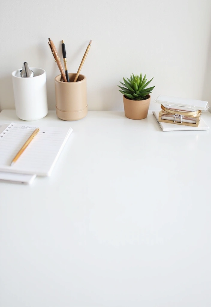 28 Office Desk Organization Ideas That Save Time 4 28 Office Desk Organization Ideas That Save Time - 4. Minimalist Desk Accessories