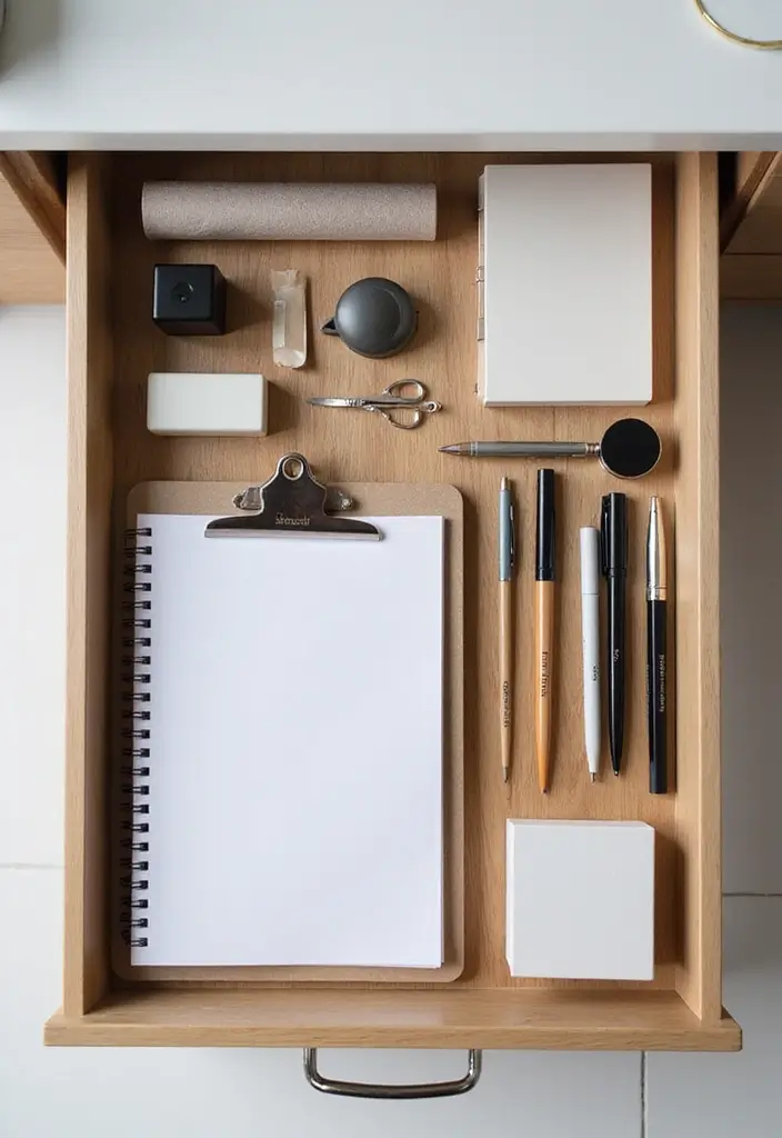28 Office Desk Organization Ideas That Save Time 9 28 Office Desk Organization Ideas That Save Time - 9. Desk Drawer Essentials Kit