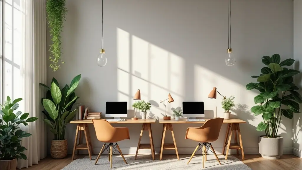 28 Two Desk Home Office Ideas That Boost Productivity