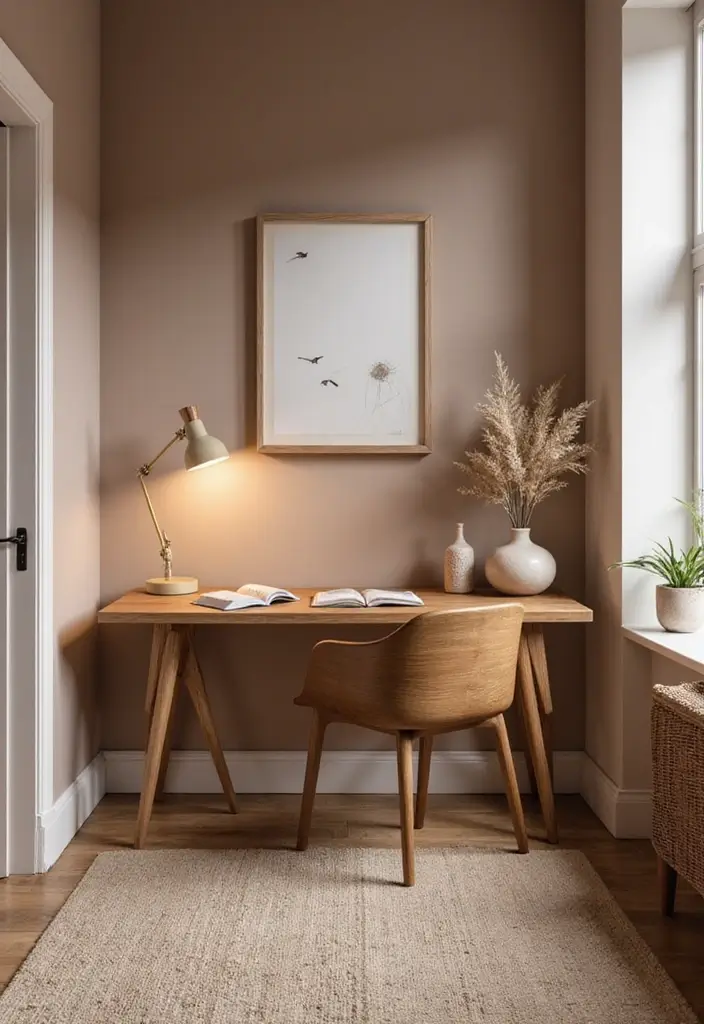 29 Office Paint Colors That Feel Fresh and Productive 6 29 Office Paint Colors That Feel Fresh and Productive - 6. Balanced Taupe