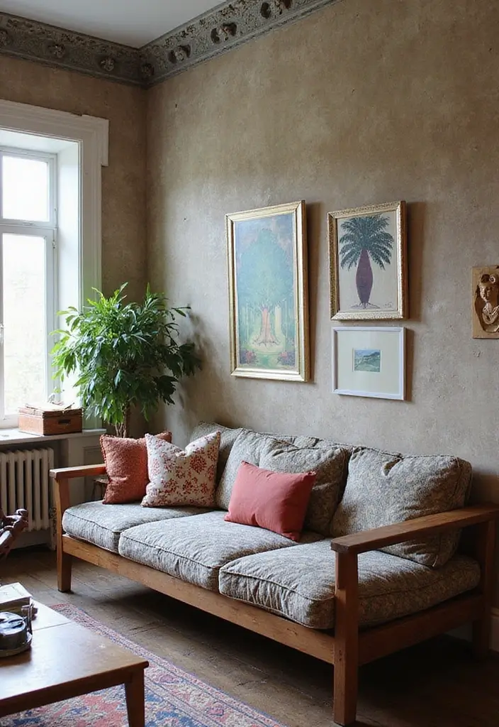 29 Office with Daybed Ideas That Mix Comfort with Work - 15. Eclectic Mix and Match