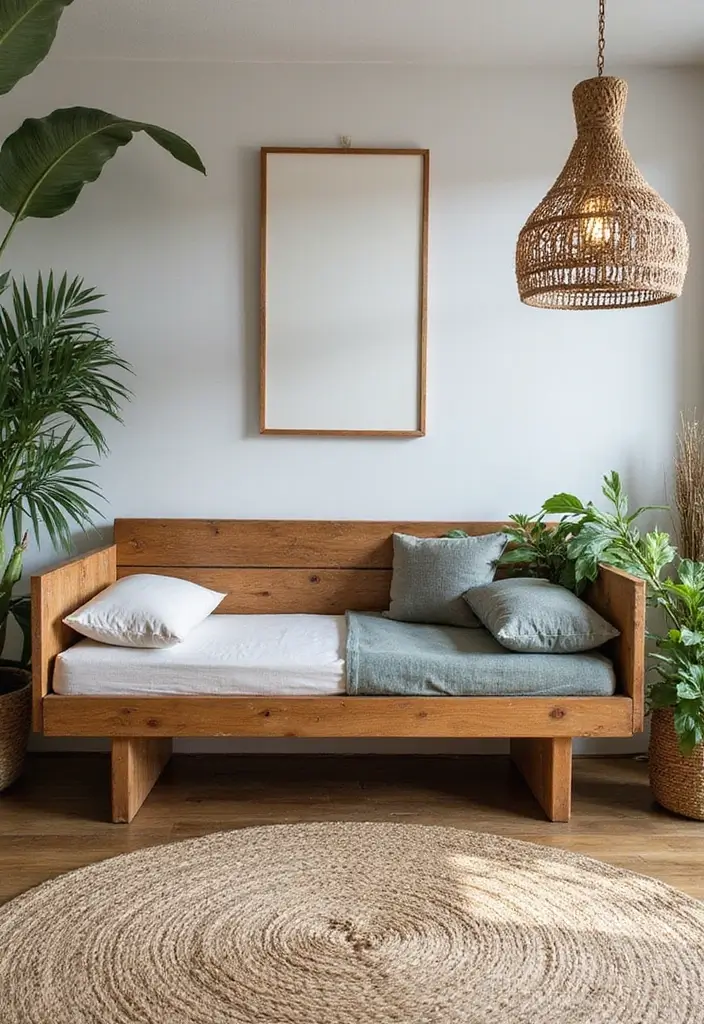 29 Office with Daybed Ideas That Mix Comfort with Work - 28. Upcycled and Sustainable Designs