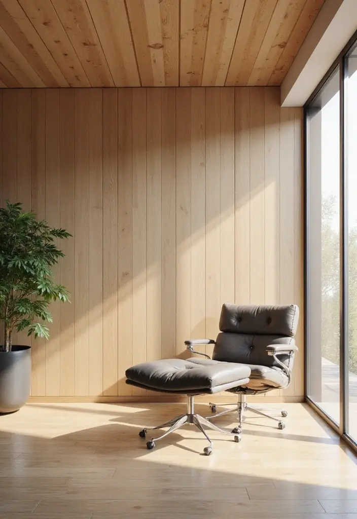 30 Minimalist Office Designs That Look Clean and Calm 18 30 Minimalist Office Designs That Look Clean and Calm - 18. Light Wood Accents