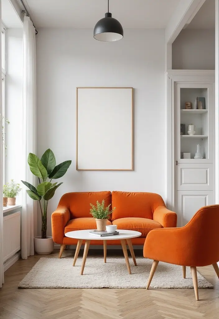 30 Minimalist Office Designs That Look Clean and Calm 9 30 Minimalist Office Designs That Look Clean and Calm - 9. Bright Accents