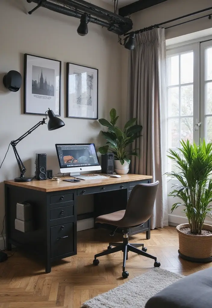 30 Modern Home Office Designs That Look Sleek and Stylish 11 30 Modern Home Office Designs That Look Sleek and Stylish - 11. Tech-Savvy Office