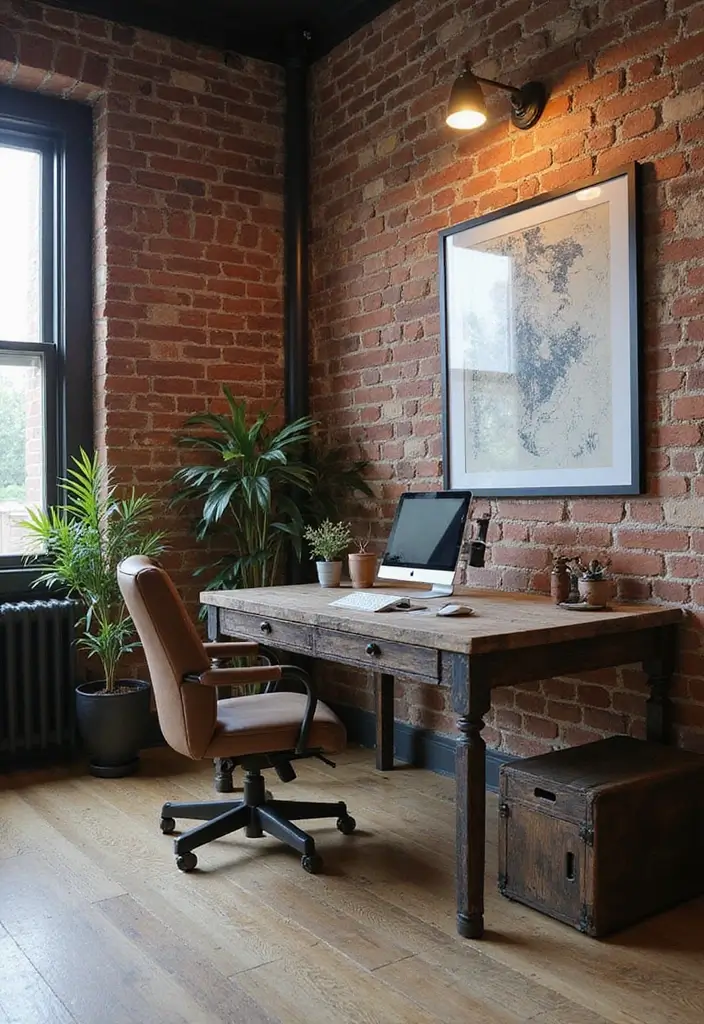 30 Modern Home Office Designs That Look Sleek and Stylish 2 30 Modern Home Office Designs That Look Sleek and Stylish - 2. Industrial Chic