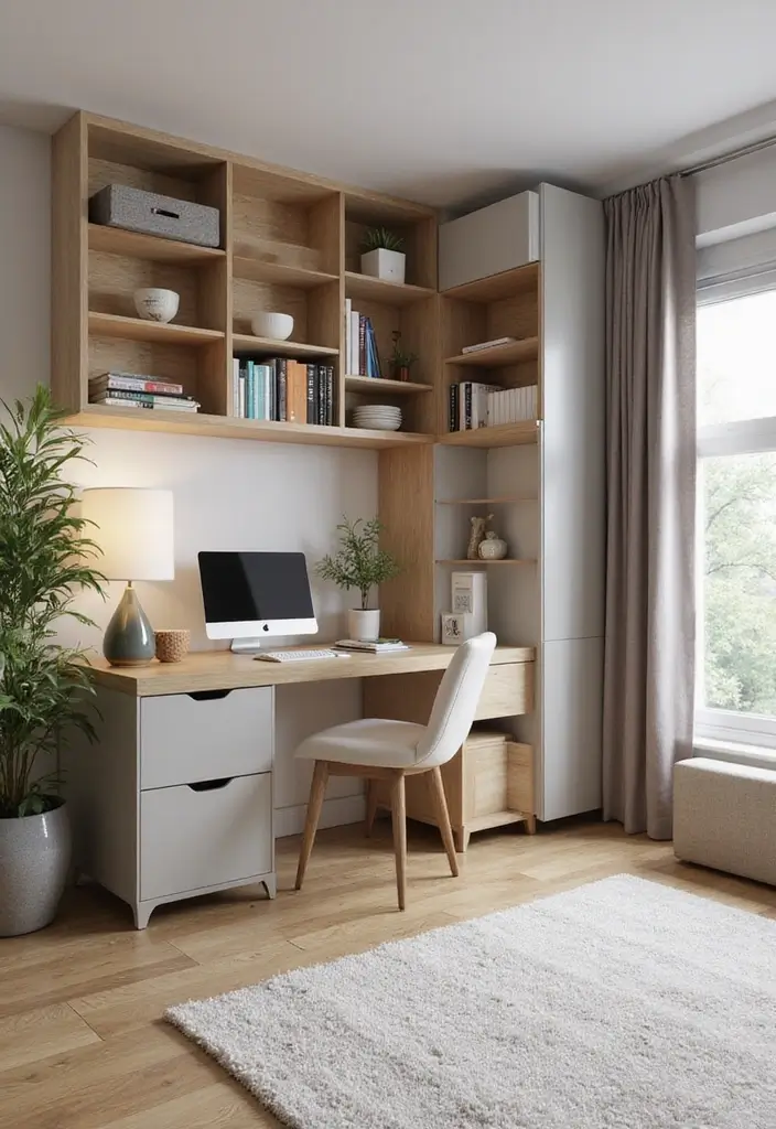 30 Modern Home Office Designs That Look Sleek and Stylish 24 30 Modern Home Office Designs That Look Sleek and Stylish - 24. Organizational Zen
