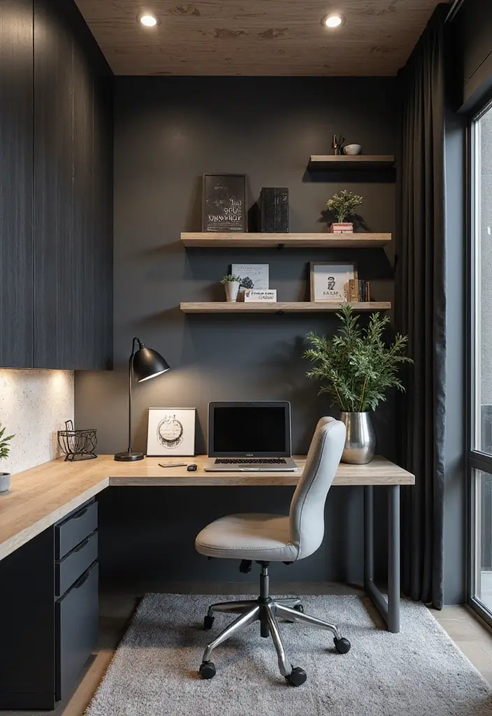 30 Modern Home Office Designs That Look Sleek and Stylish 5 30 Modern Home Office Designs That Look Sleek and Stylish - 5. Futuristic Workspace