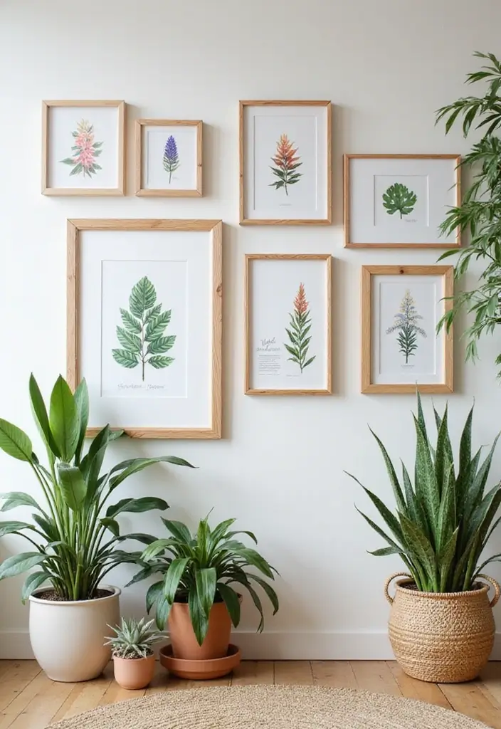 30 Office Wall Decor Ideas That Everyone Will Notice 1 30 Office Wall Decor Ideas That Everyone Will Notice - 1. Botanical Prints