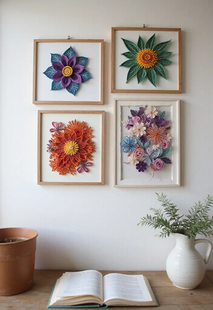 30 Office Wall Decor Ideas That Everyone Will Notice 14 30 Office Wall Decor Ideas That Everyone Will Notice - 14. Paper Quilling Art