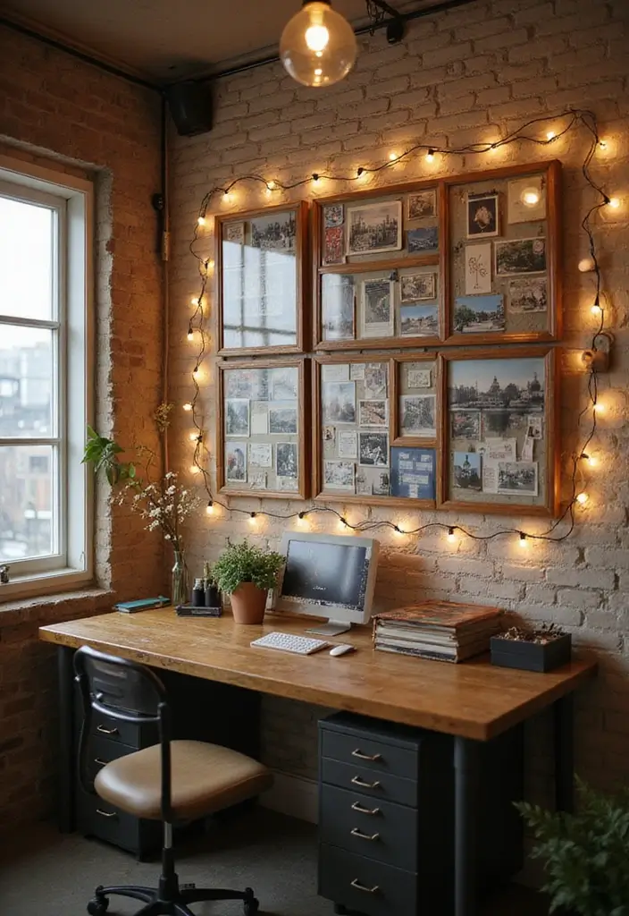 30 Office Wall Decor Ideas That Everyone Will Notice 16 30 Office Wall Decor Ideas That Everyone Will Notice - 16. Vintage Postcards Display
