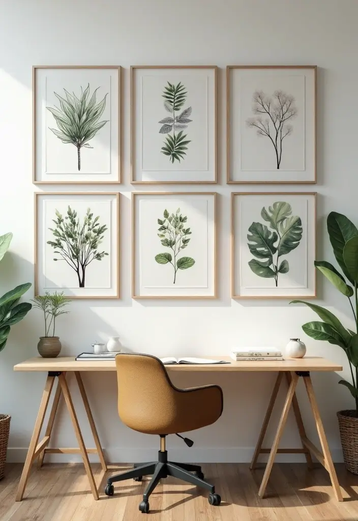 30 Office Wall Decor Ideas That Everyone Will Notice 24 30 Office Wall Decor Ideas That Everyone Will Notice - 24. Nature-Focused Typography