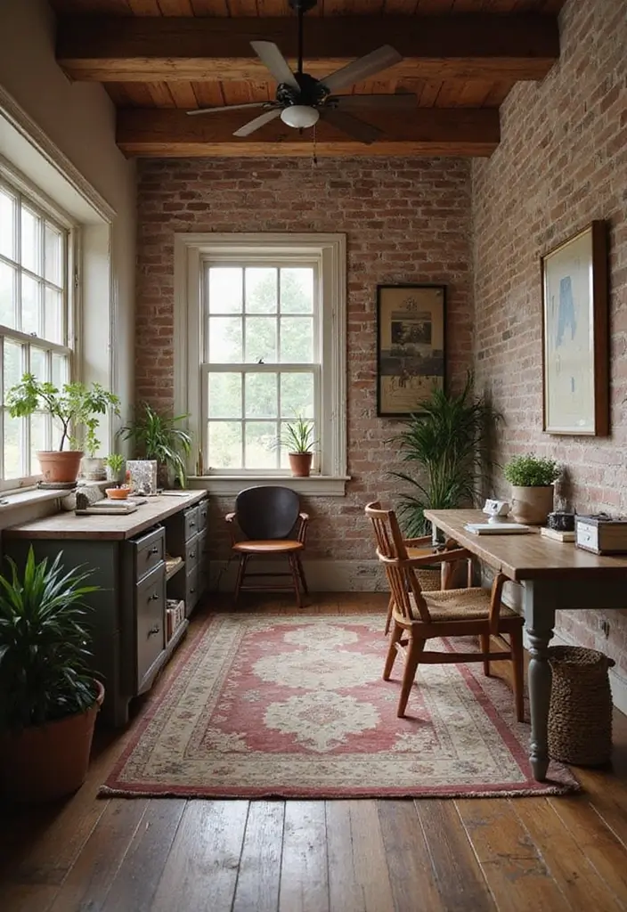 30 Rustic Office Ideas That Bring a Warm Farmhouse Vibe - 19. Functional Flex Space