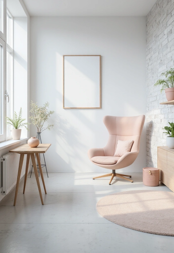 30 Small Space Office Designs That Make Room for Productivity - 13. Minimalist Color Palette