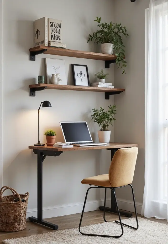 30 Small Space Office Designs That Make Room for Productivity - 15. Vertical Workstation