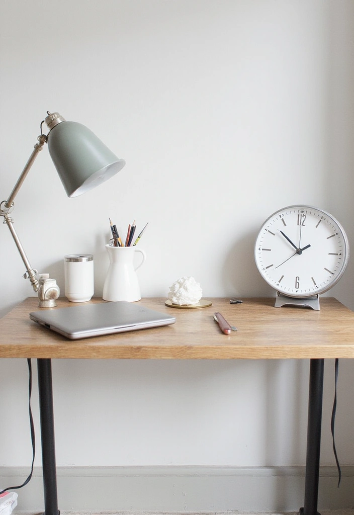 30 Small Space Office Designs That Make Room for Productivity - 19. Minimalist Accessories