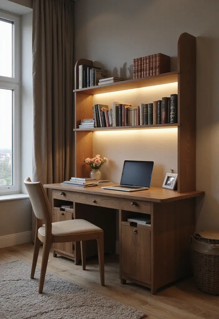 30 Small Space Office Designs That Make Room for Productivity - 2. Multi-Functional Furniture