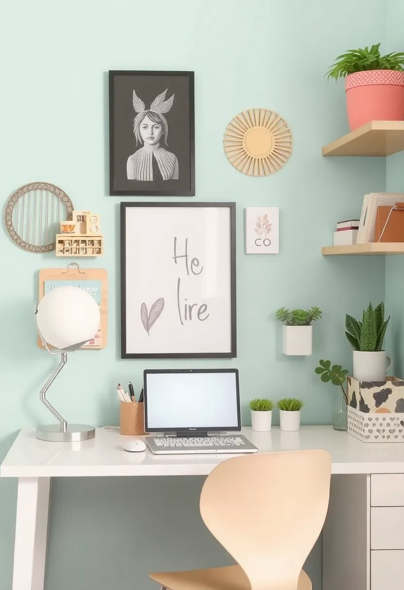 30 Small Space Office Designs That Make Room for Productivity - 20. DIY Office Decor