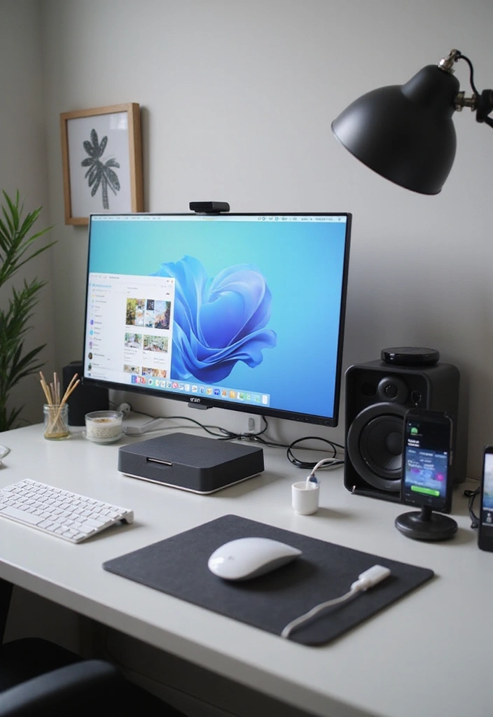 30 Small Space Office Designs That Make Room for Productivity - 8. Tech-Savvy Solutions
