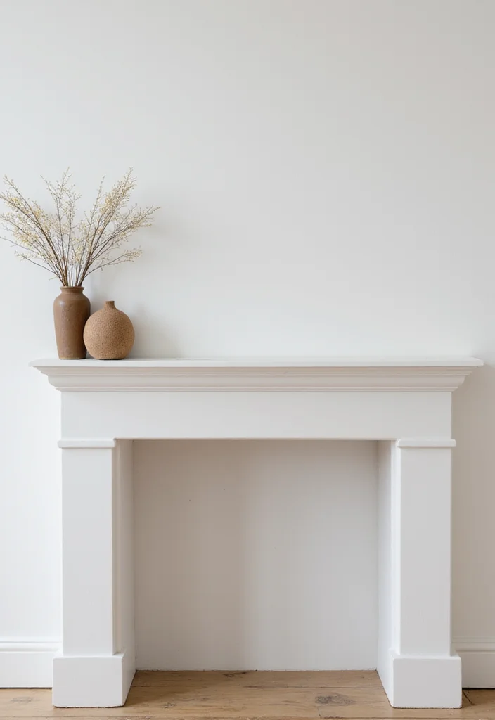 10 Above Fireplace Ideas for Strong Decorative Impact - 10. Contemporary Minimalism