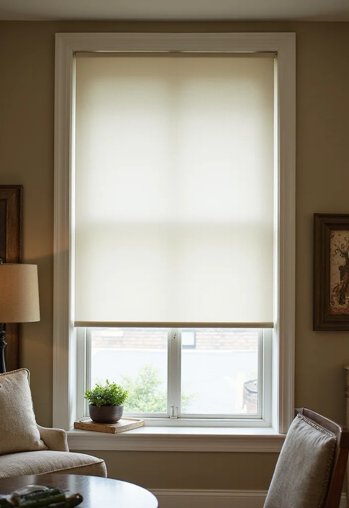 10 Basement Window Treatments Ideas for Light and Privacy - 1. Sheer Roller Shades