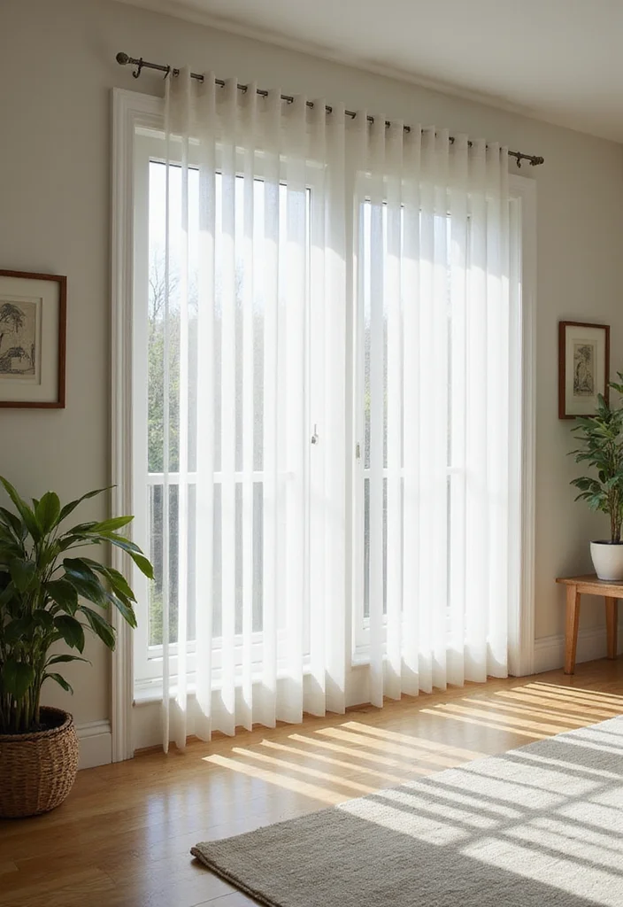 10 Basement Window Treatments Ideas for Light and Privacy - 5. Functional Vertical Blinds